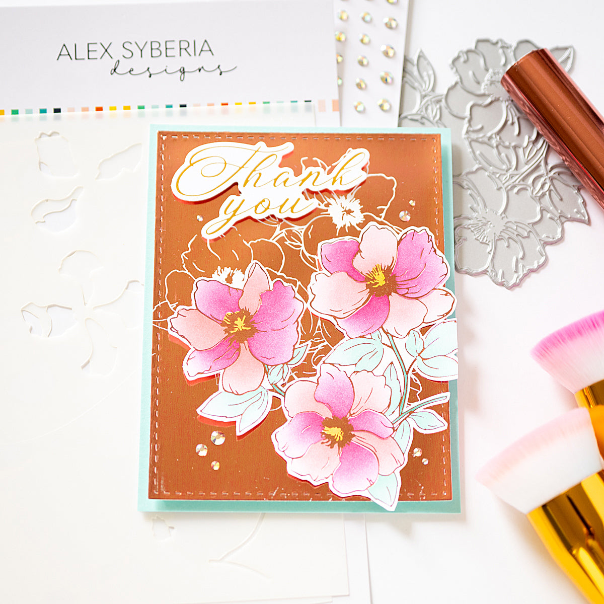 Floral Trio Press+Hot foil Plate