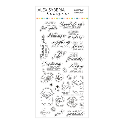 Lucky Cat & Friends Stamp Set