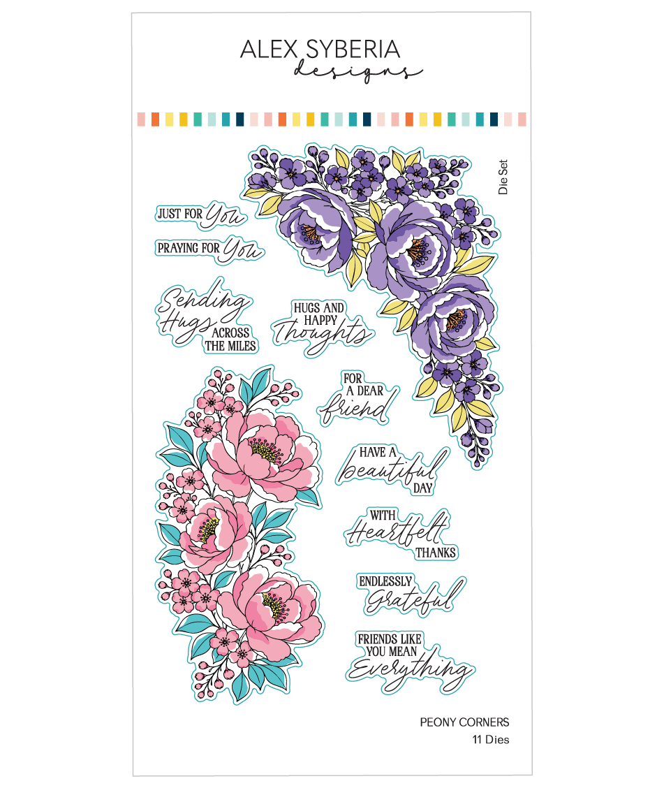 Peony Corners Die Set