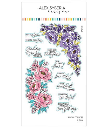 Peony Corners Die Set
