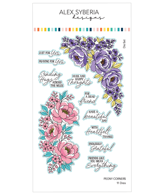 Peony Corners Die Set