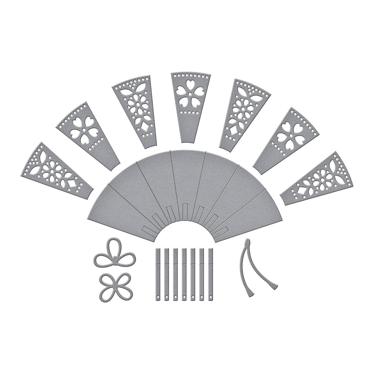 Fan & Bow Etched Dies