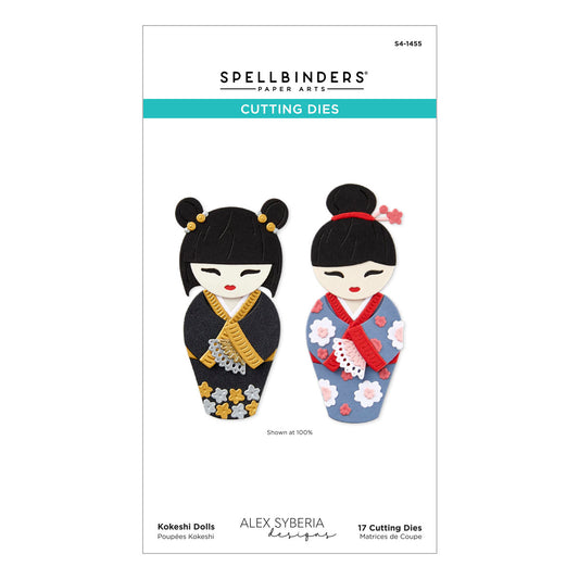 Kokeshi Dolls Etched Dies