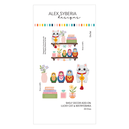 Shelf Decor Add-On:Lucky Cat & Matryoshka