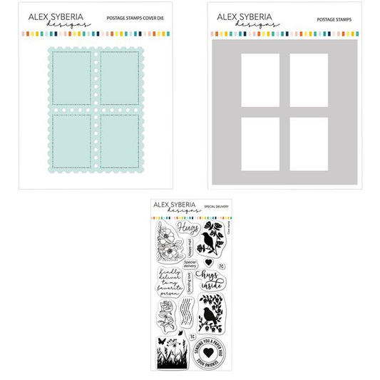 Special Delivery Stamp/Die/Stencil Set Bundle