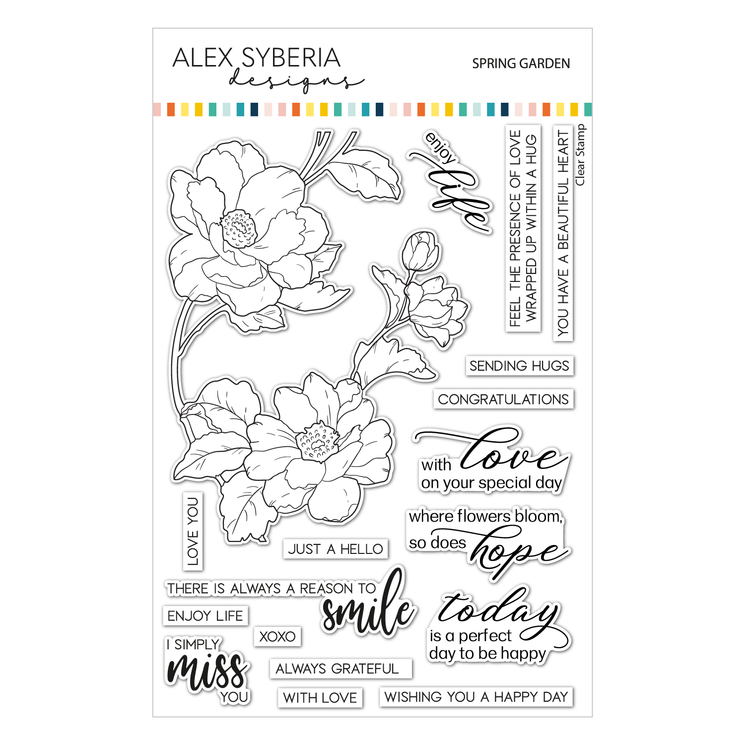 Spring Garden Stamp Set – Alex Syberia Designs