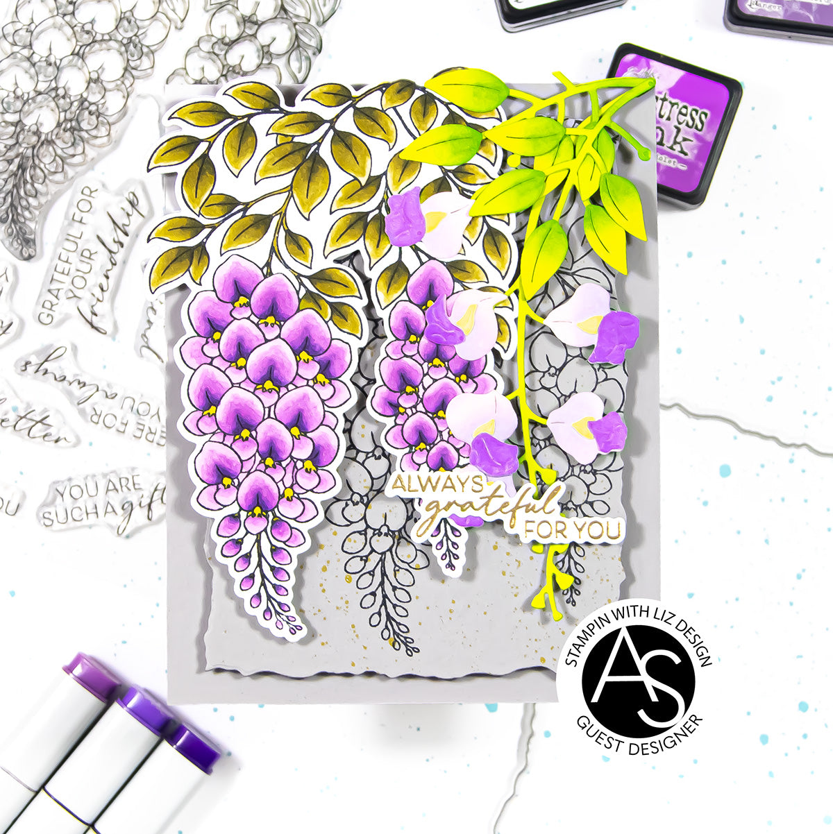 Magical Wisteria Stamp & Die Bundle