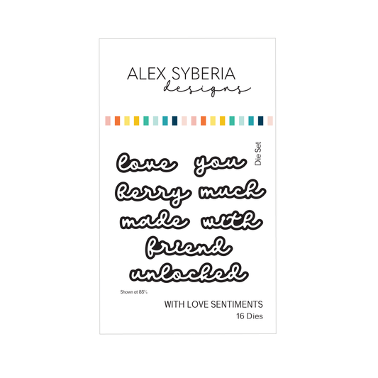 With Love Sentiments Die Set