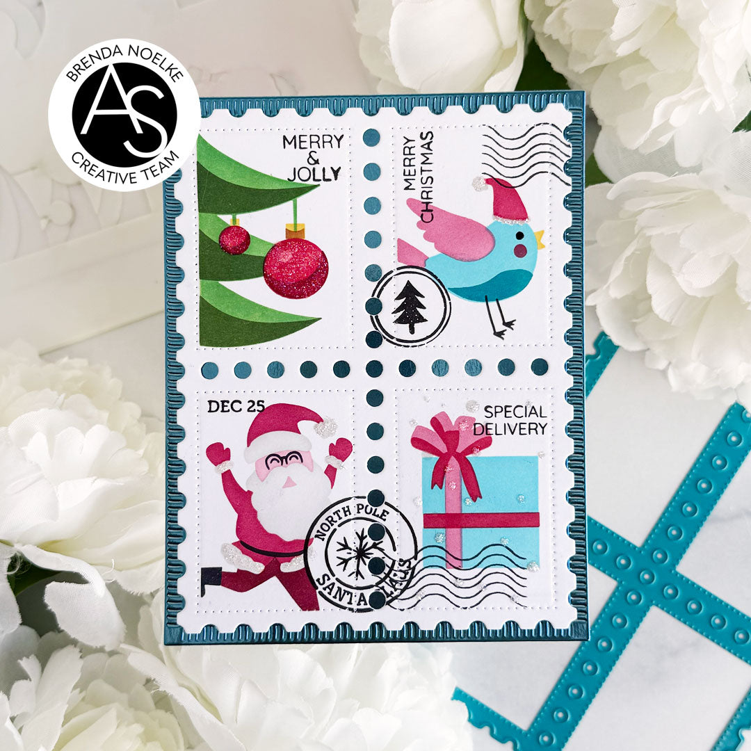 Christmas Postage Stamps Stamp Set 4*6