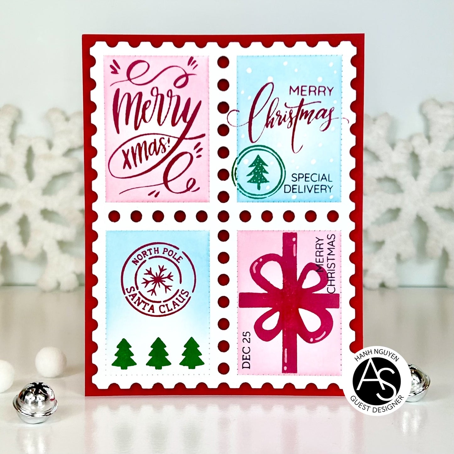 Christmas Postage Stamps Stamp Set 4*6