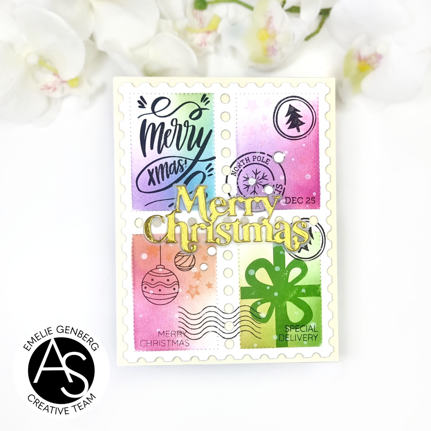 Christmas Postage Stamps Stamp Set 4*6