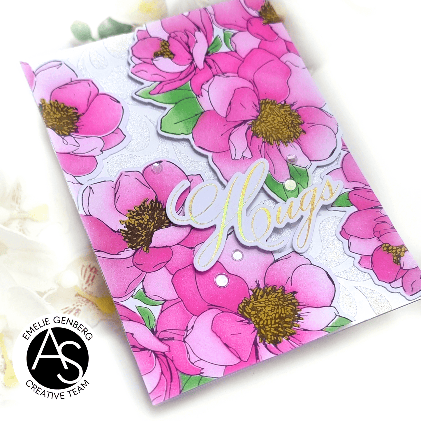 Hugs in Bloom Stencil Set