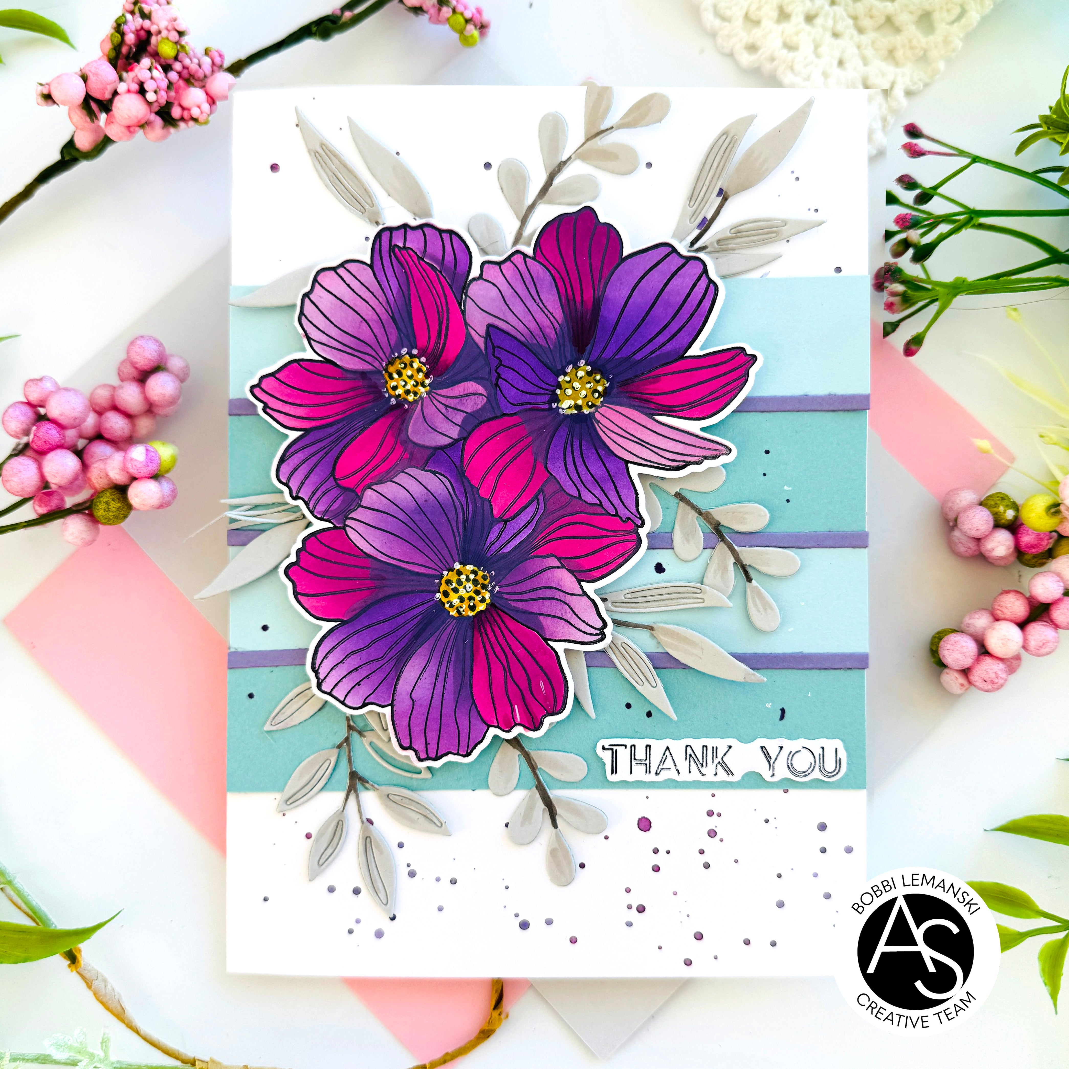 Minimalist Flowers Press Plate & Die Set & Stencil Bundle – Alex