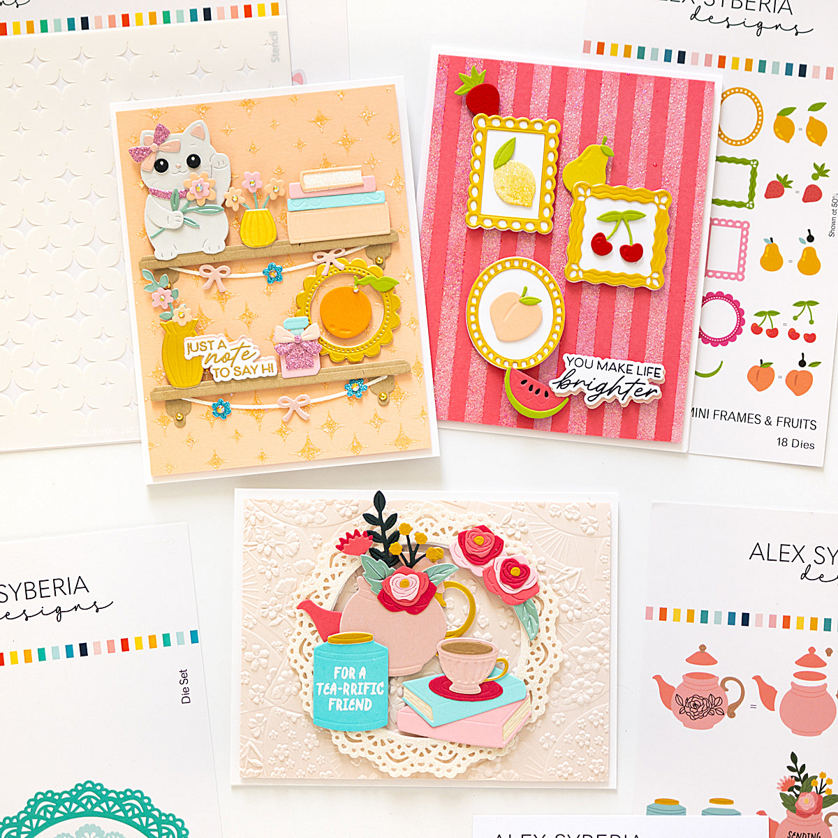 Tea & Books Stamp & Die Bundle