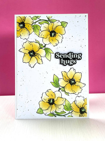 Floral Trio Press+Hot foil Plate