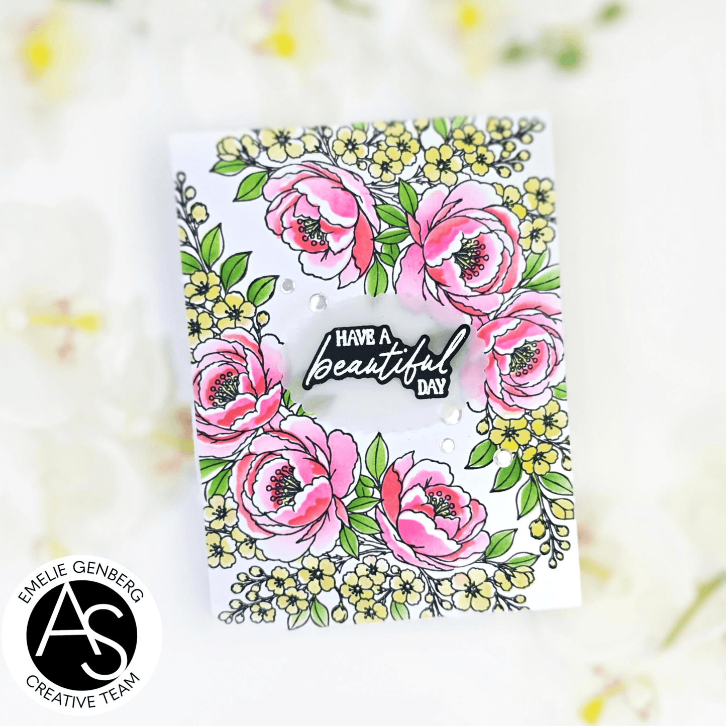 Peony Corners Stamp, Die & Stencil Bundle