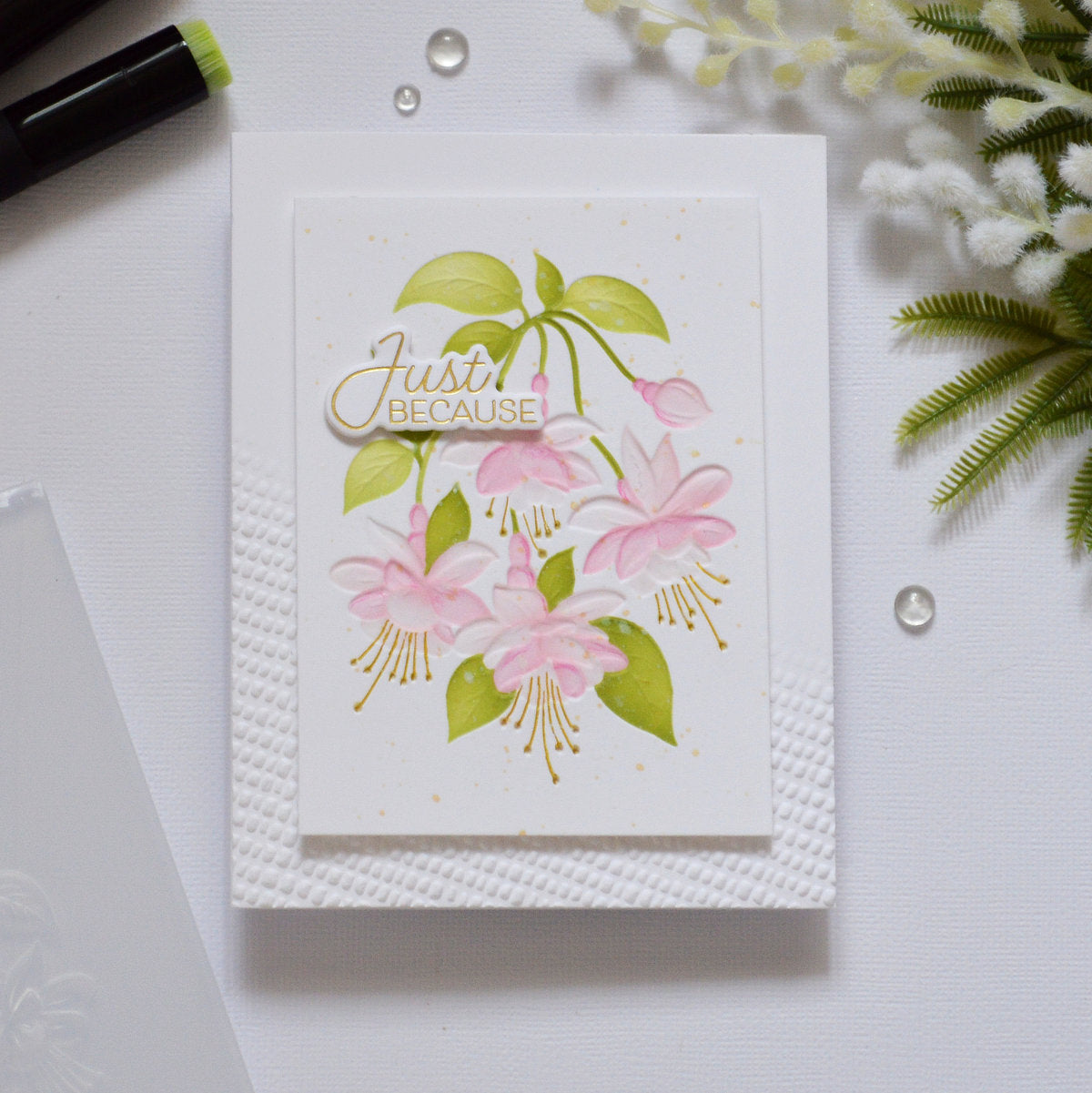 Magical Fuchsia 3D Embossing Folder