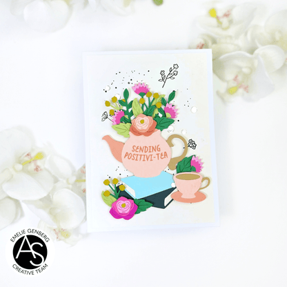 Tea & Books Stamp Set