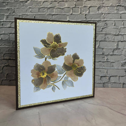 Floral Trio Press+Hot foil Plate