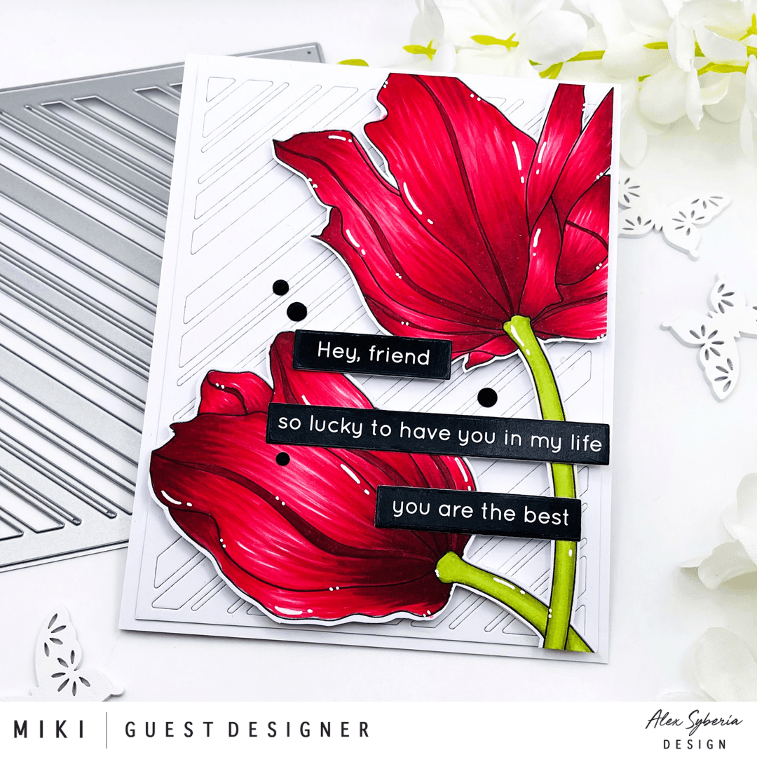 Tulip Close-up Digital Stamp - Alex Syberia Designs