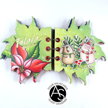 festive-poinsettia-alex-syberia-designs-stamps-dies-stencil-hotfoil-scrapbooking-christmas-holiday-collection-newyear-handmade-coloring-tutorial-scrapbooking-album-stencils-cardmaking-greeting-cards-ink-blending-hot-foiling-handmade-books-albums-falala-friends