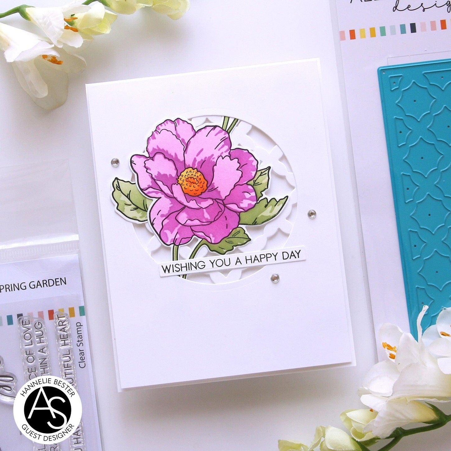 spring-garden-stamp-set-layering-stencil-alex-syberia-designs-flowers-coloring-cardmaking-tutorials-blog-love-you-cascards-clean-and-simple-cards-happy-sentiment-die