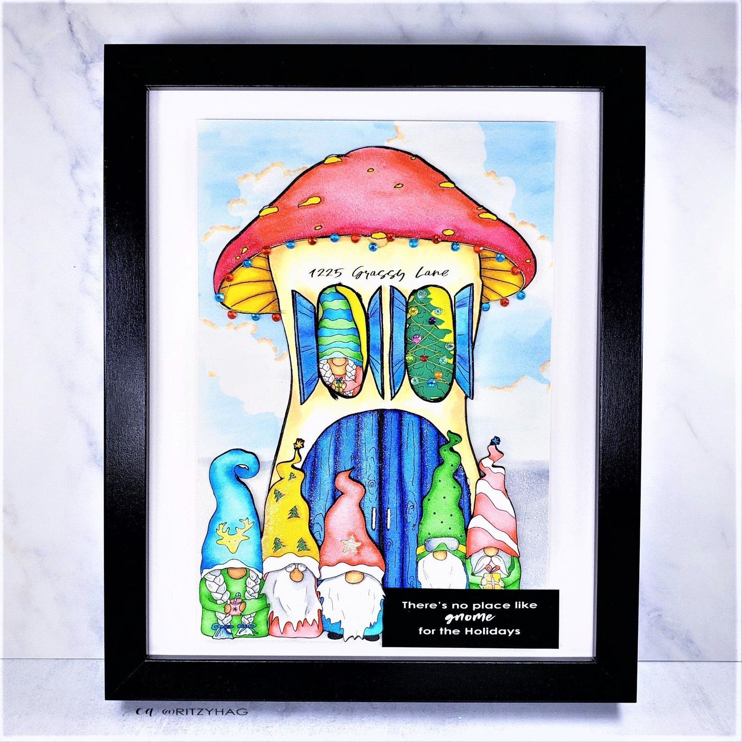 Christmas Gnomes Digital Stamp - alexsyberiadesigns