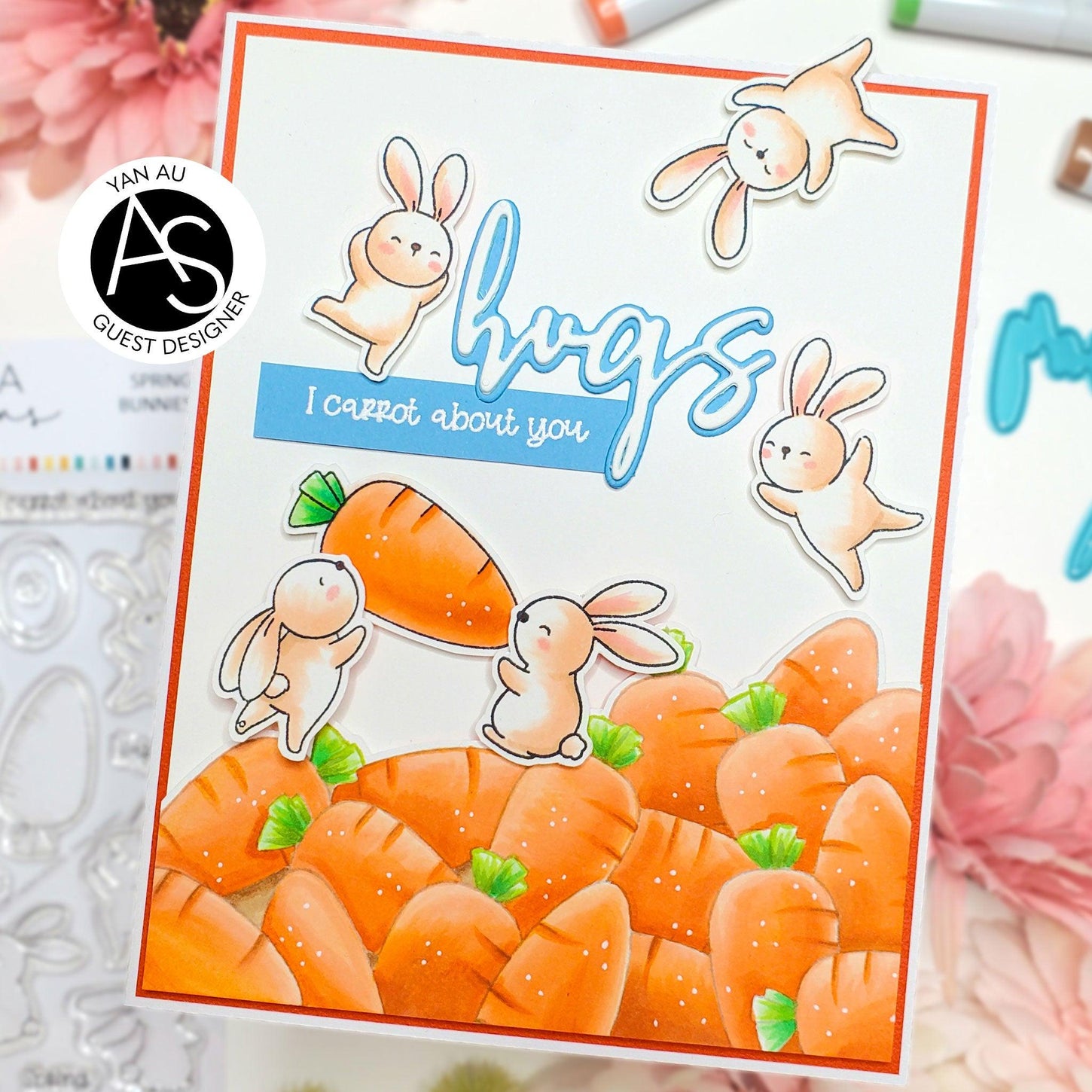 alex-syberia-designs-spring-bunny-stamp-egg-easter-happy-spring-dies-carrot-cardmaking-handmadecards-flowers-colouring-hugs-sentiments