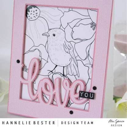 Beautiful Day Digi A2 Card Panel Stamp - alexsyberiadesigns