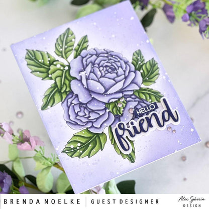 Sending Love Bouquet Digital Stamp - Alex Syberia Designs