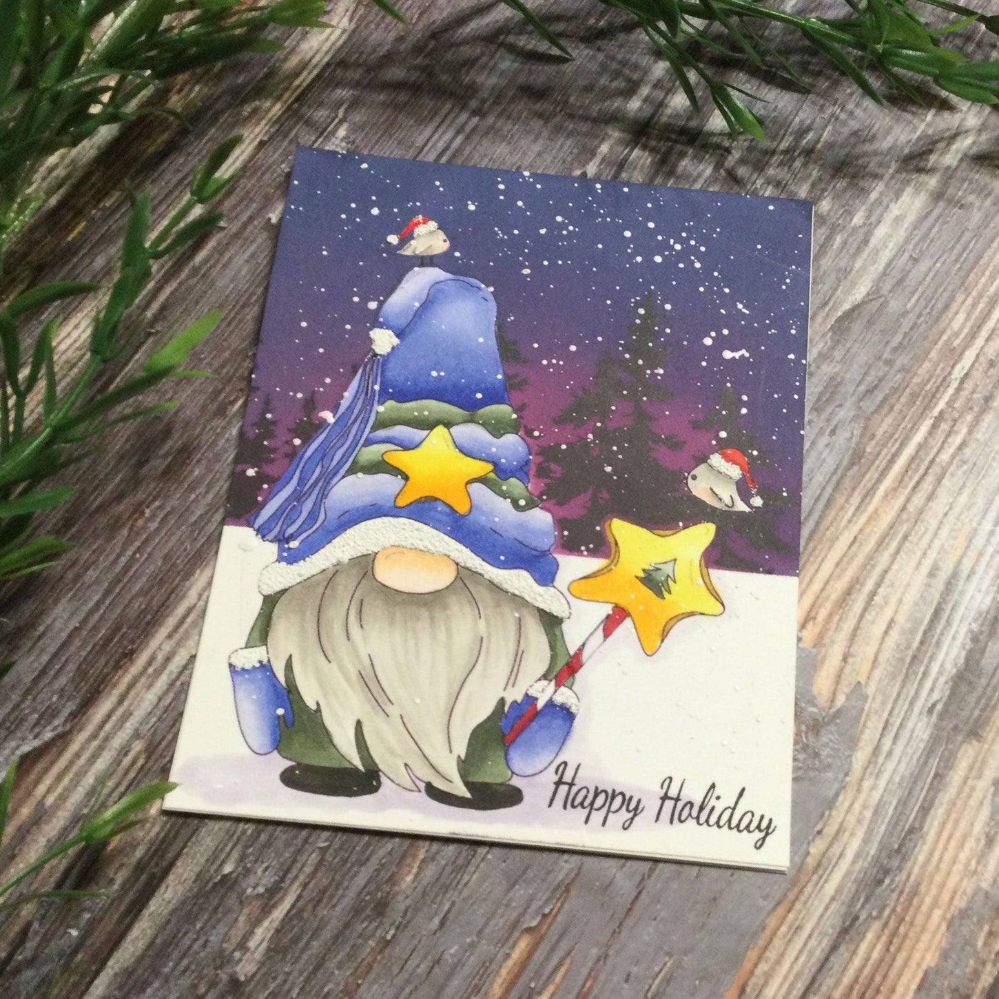 Christmas Cute Gnome Digital Stamp - alexsyberiadesigns