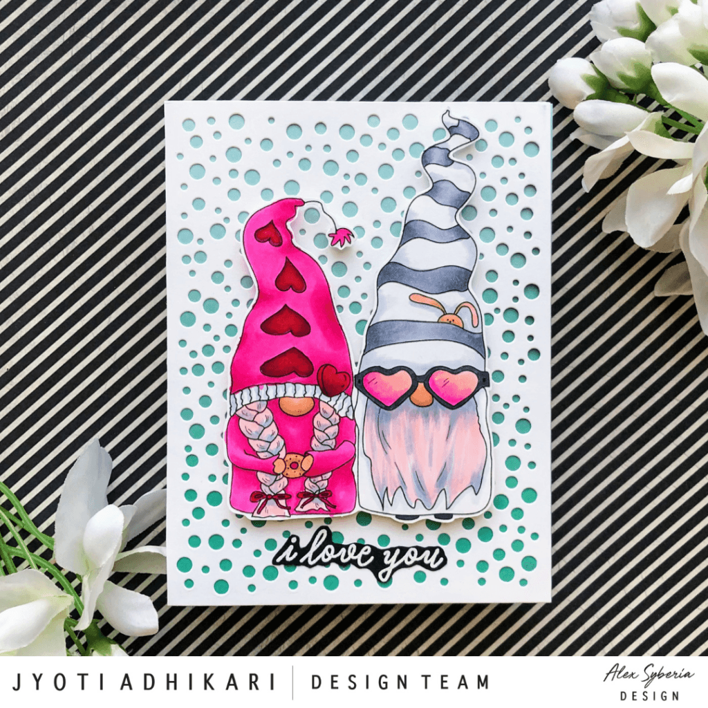 Be My Valentine Gnomes Digital Stamp - alexsyberiadesigns