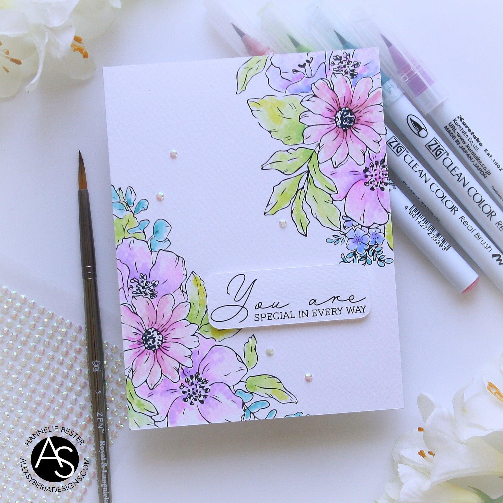 life-is-good-stamp-set-alex-syberia-designs-bouquet-coloring-cardmaking-tutorial-floral-card-famous-cardmaking-brands-copic-coloring-handmadecards-stencils-embossing-watercoloring-zig-markers