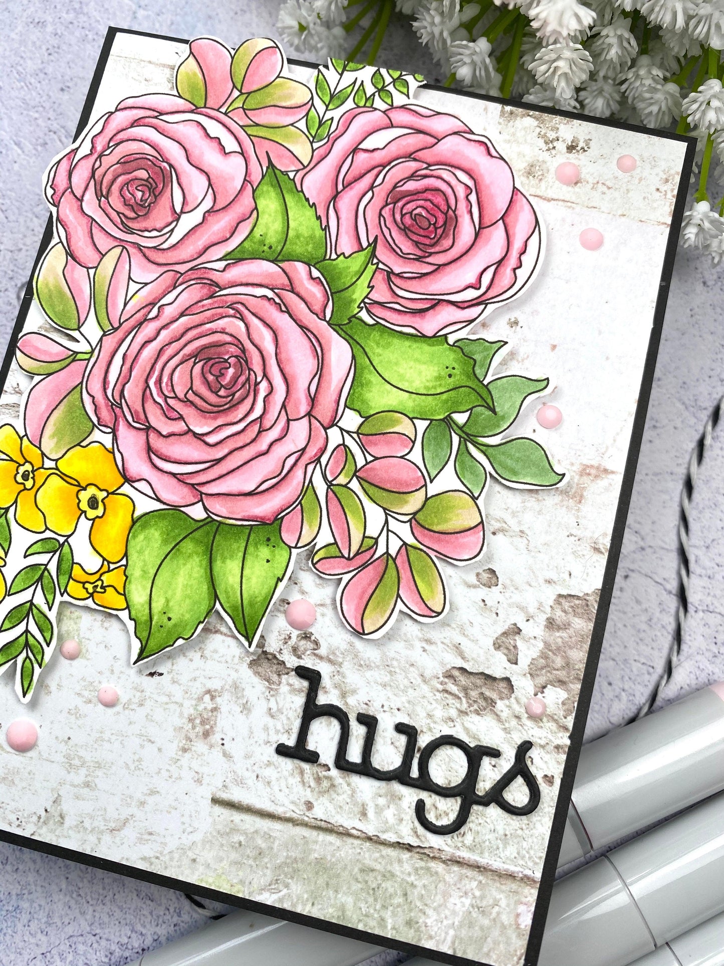 Summer Bouquet Digital Stamp - Alex Syberia Designs