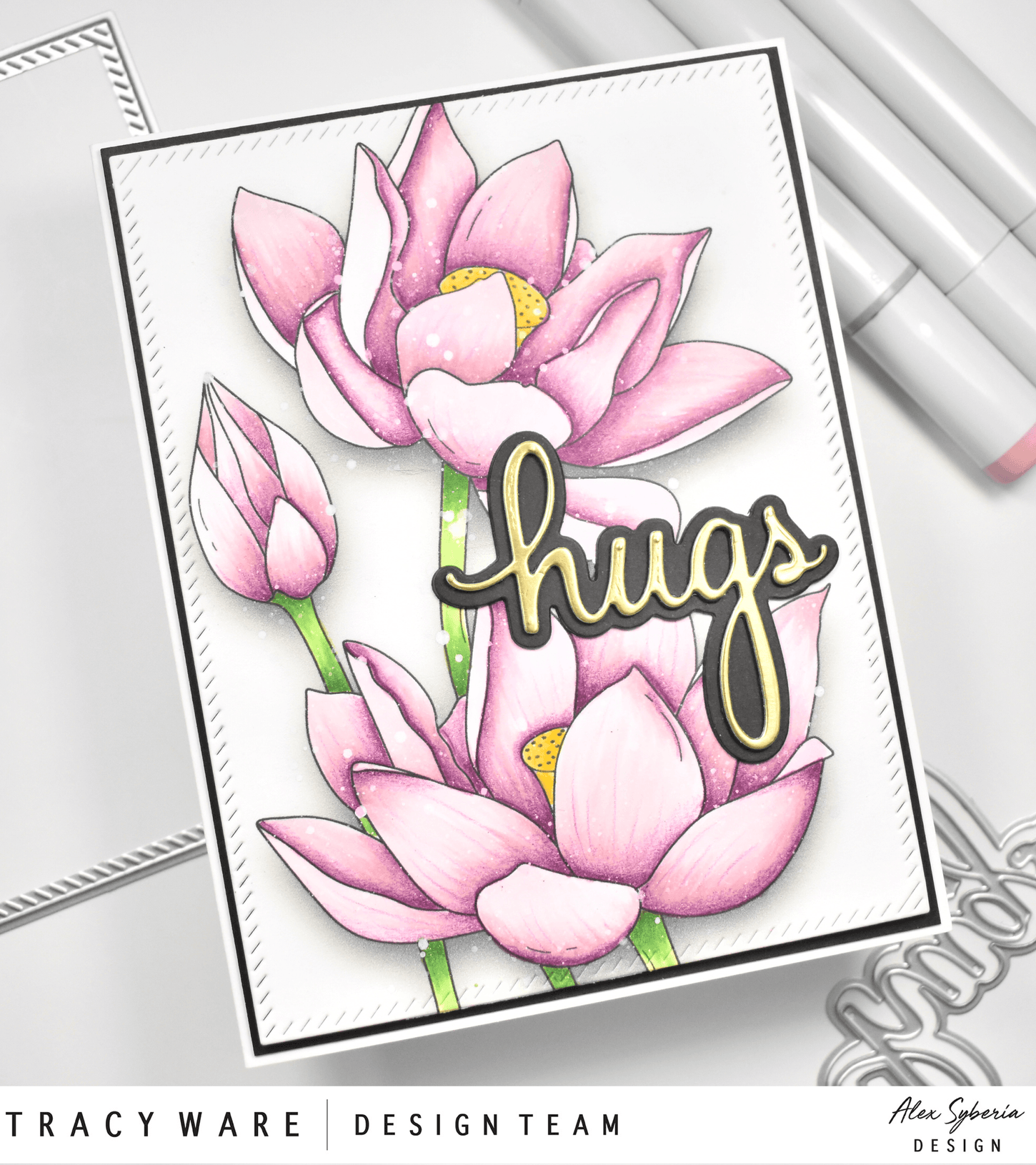 Lotus Digital Stamp - Alex Syberia Designs
