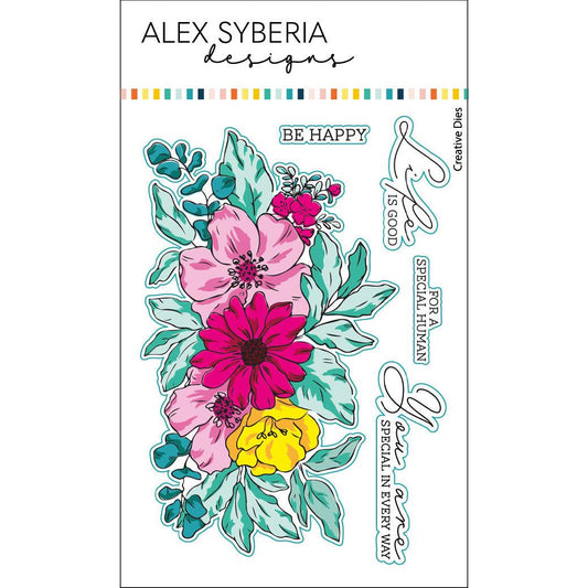 Life-is-good-die-set-alex-syberia-designs-bouquet-layering-stamps-cardmaking-coloring-popular-brands-stencils