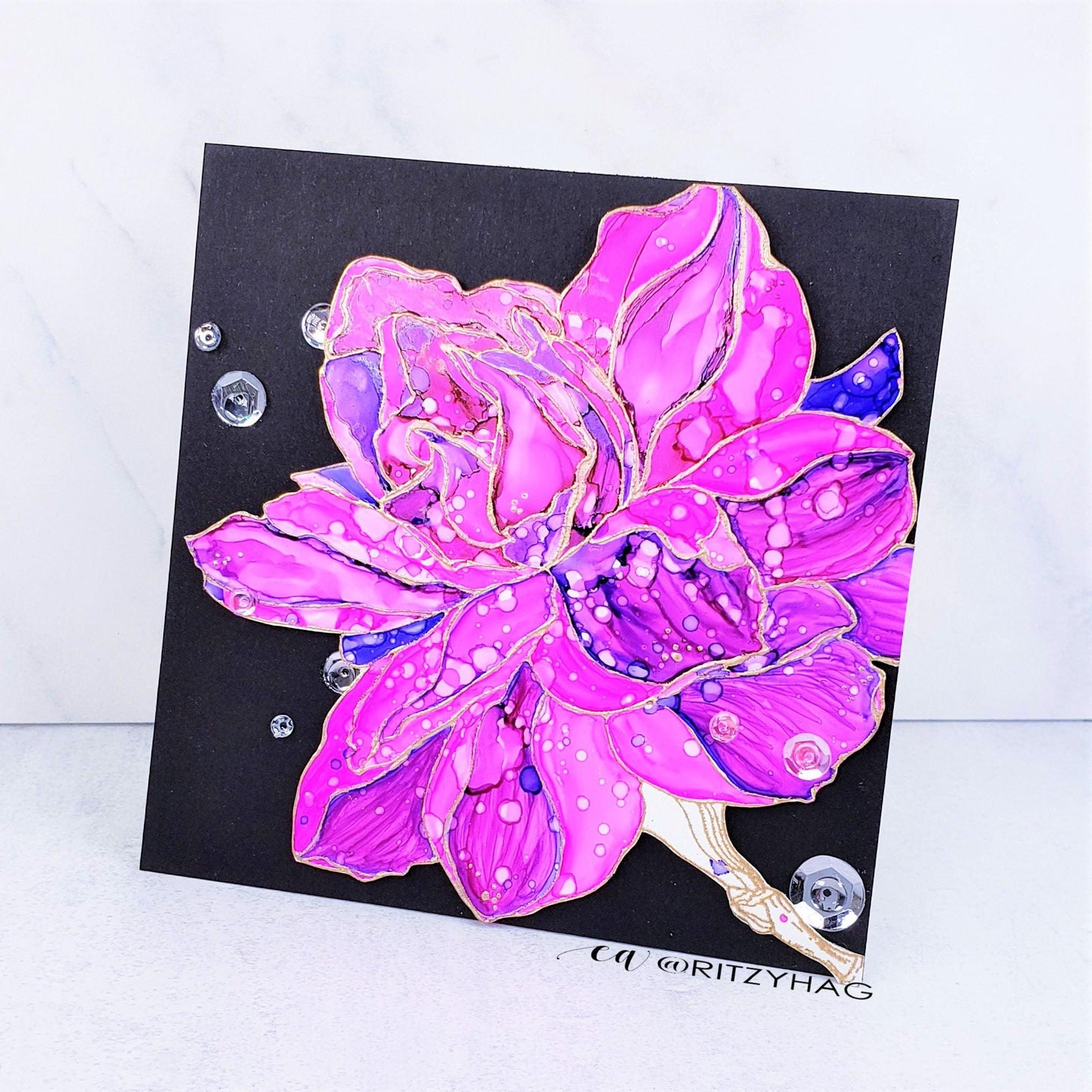 Sweet Gardenia Digital Stamp - Alex Syberia Designs