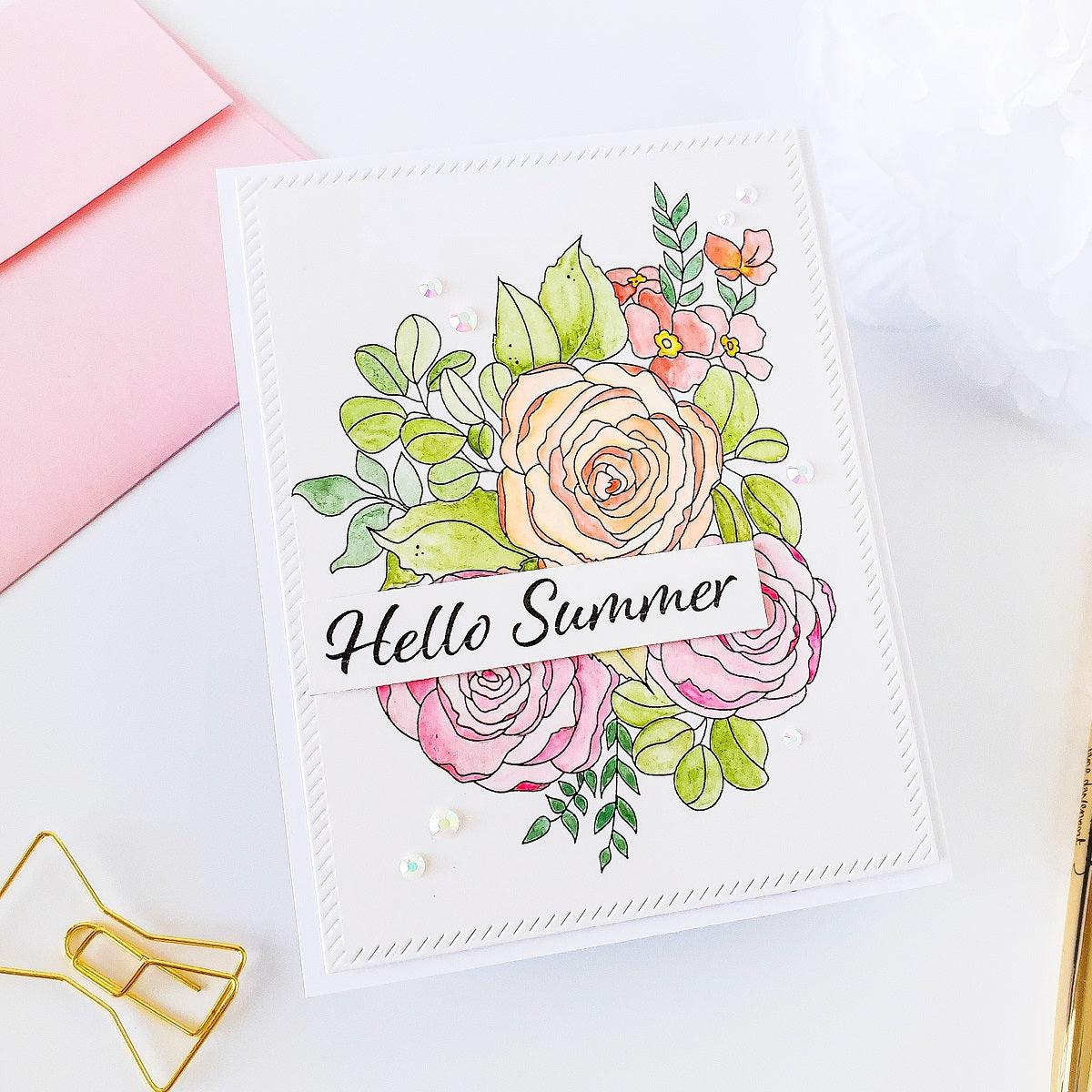 Summer Bouquet Digital Stamp - Alex Syberia Designs