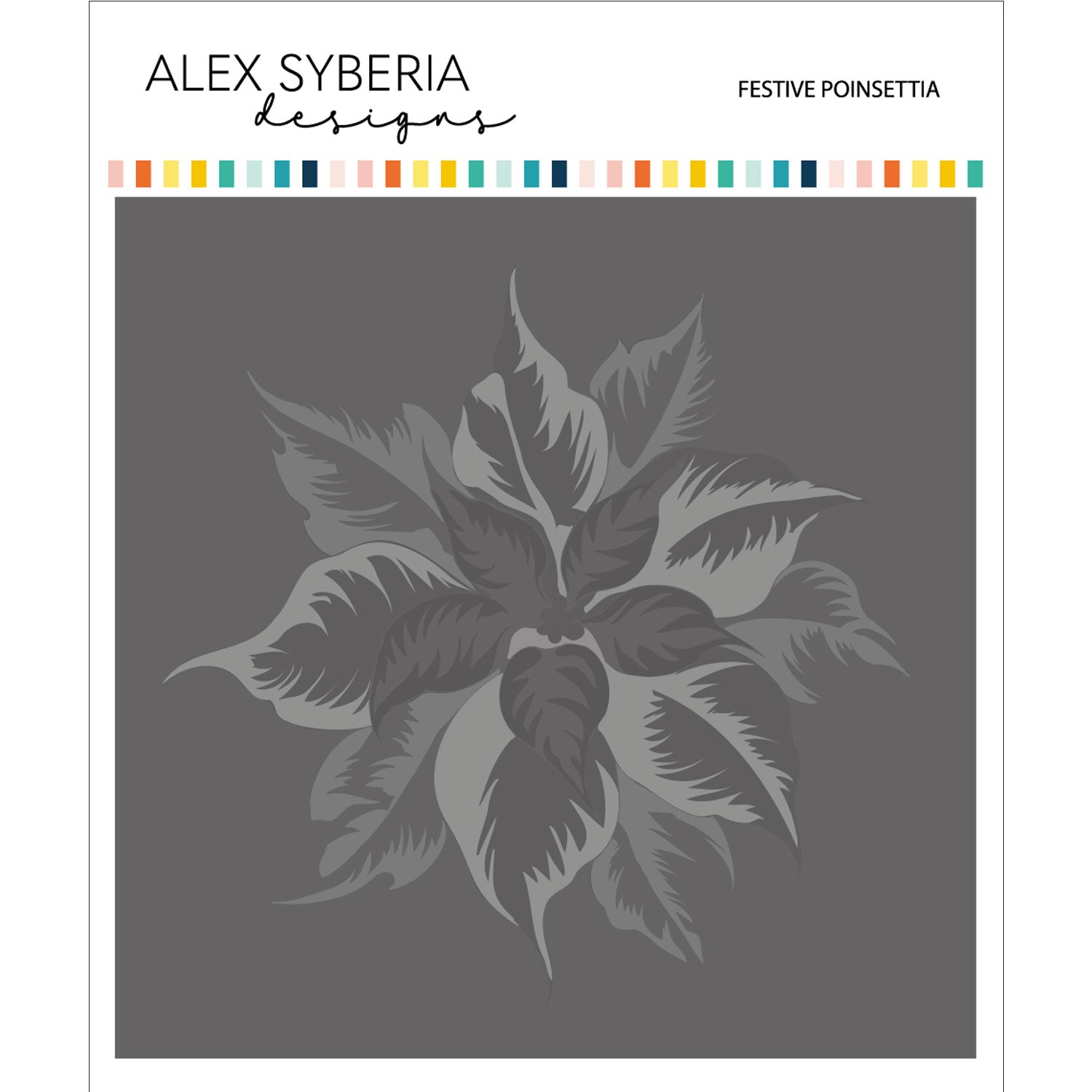 Festive Poinsettia Stencil Set – Alex Syberia Designs