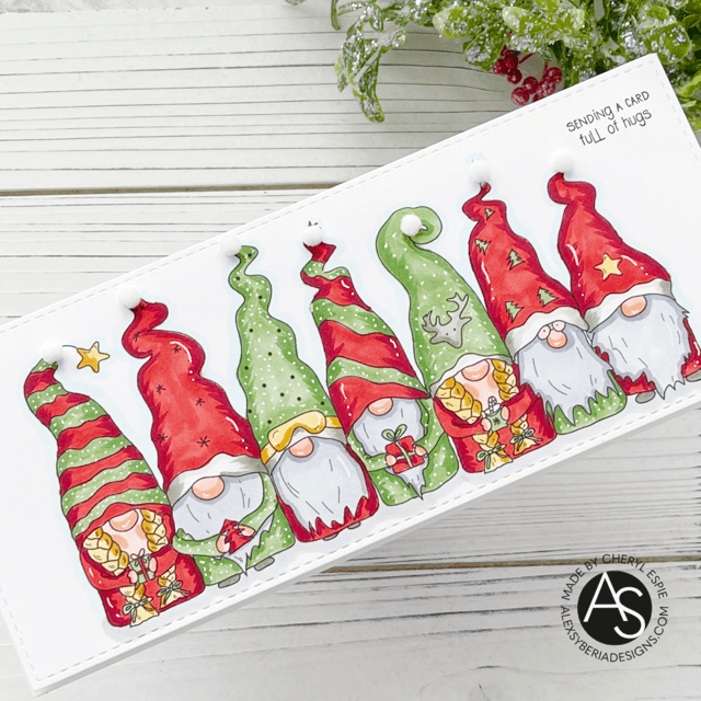 Christmas Gnomes Digital Stamp - Alex Syberia Designs