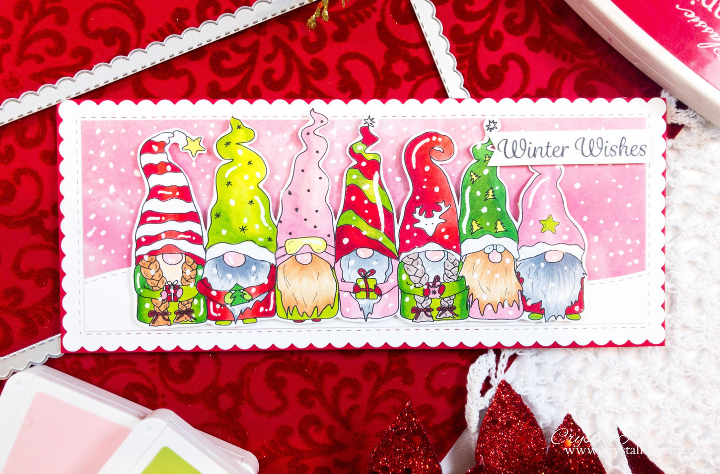 Christmas Gnomes Digital Stamp - alexsyberiadesigns
