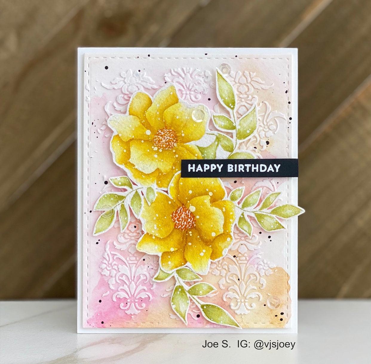 Abstract Flowers Digital Stamp - alexsyberiadesigns