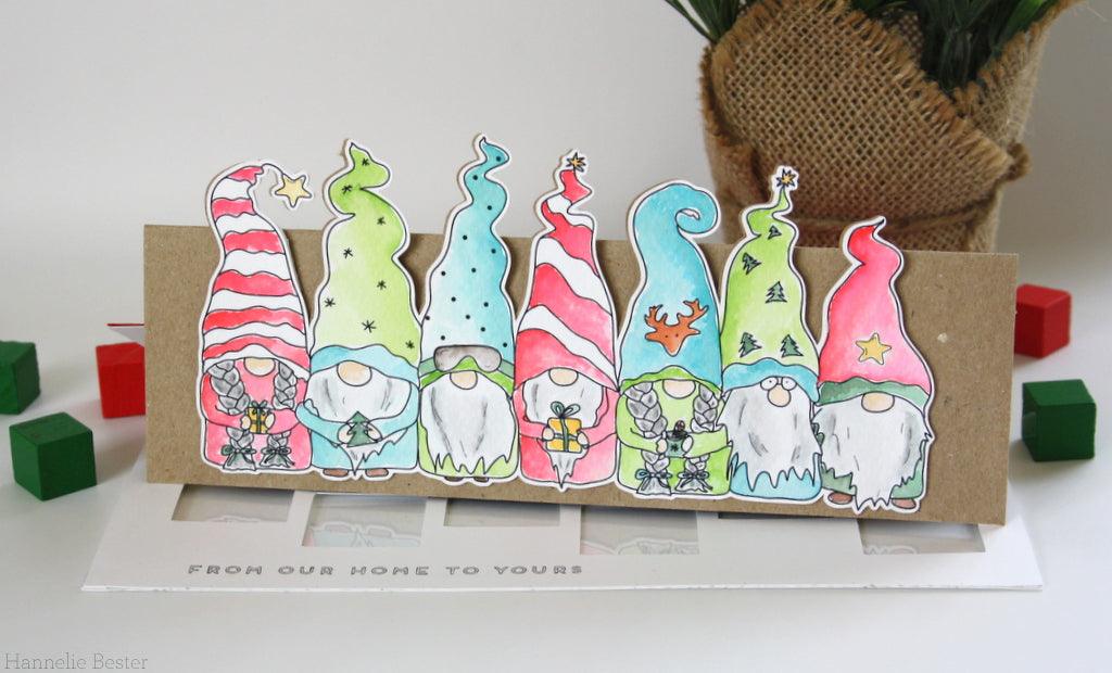 Christmas Gnomes Digital Stamp - alexsyberiadesigns