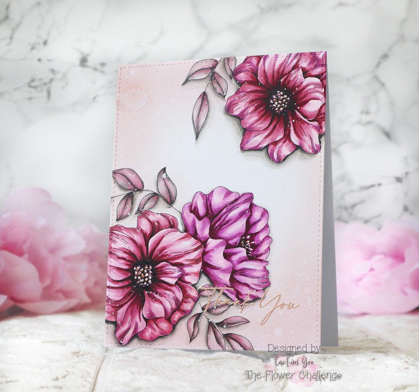 Abstract Flowers Digital Stamp - alexsyberiadesigns