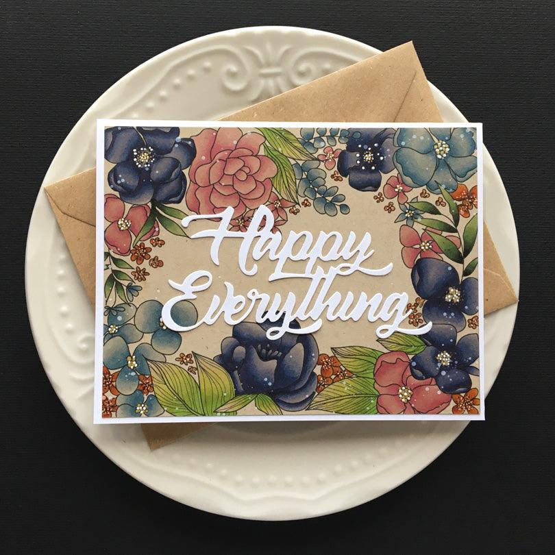 Spring Frame Card Panel Digital Stamp - Alex Syberia Designs