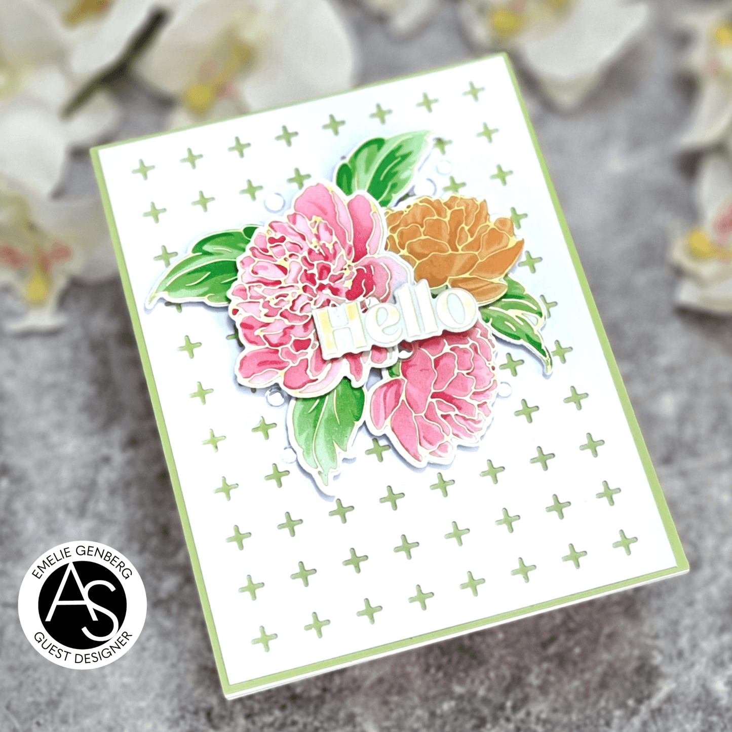 Gorgeous Peonies Stencil Set