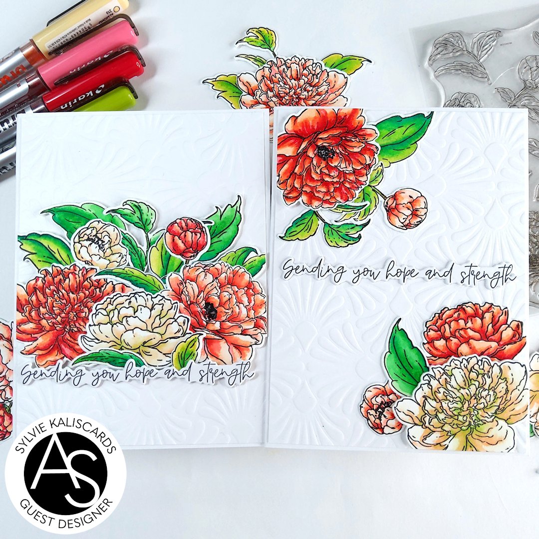 Gorgeous Peonies Stamp Set