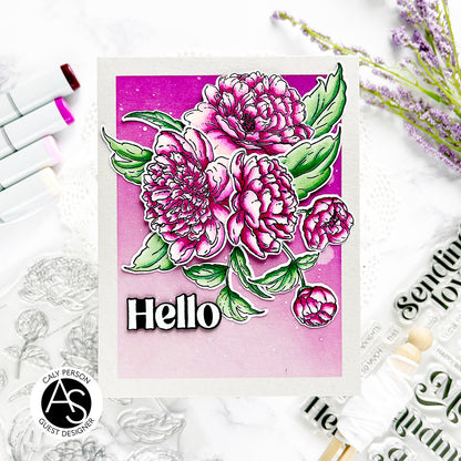 Gorgeous Peonies Stamp Set