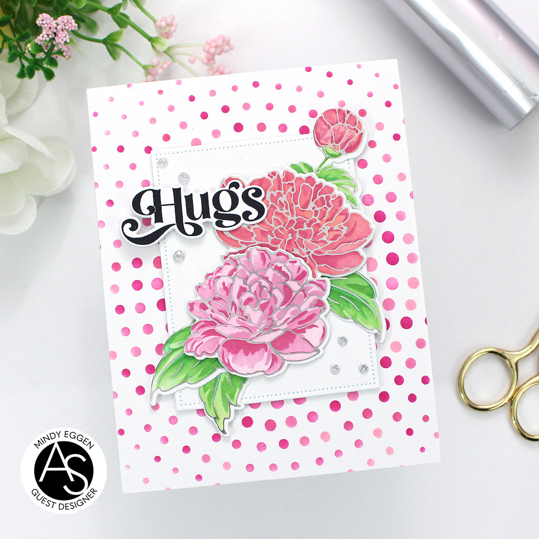 Gorgeous Peonies Stencil Set