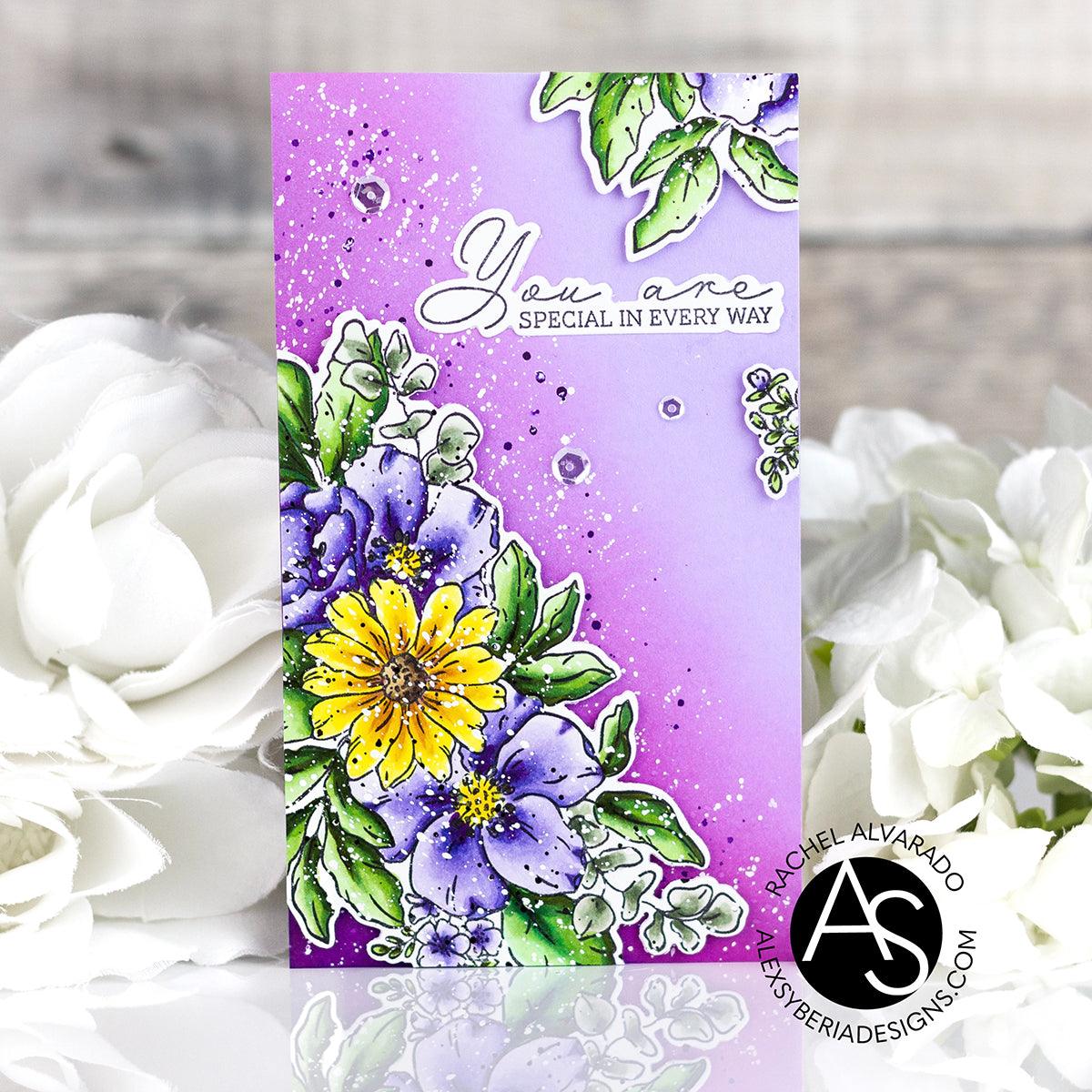 life-is-good-stamp-set-alex-syberia-designs-bouquet-coloring-cardmaking-tutorial-floral-card-famous-cardmaking-brands-copic-coloring-handmadecards-stencils-embossing-die-cover-stripes-layering-stamp